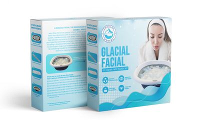 Glacial Facial Ice Water Face Plunge Kit, Chemical Free, Face Mask Alternative for Smooth Skin