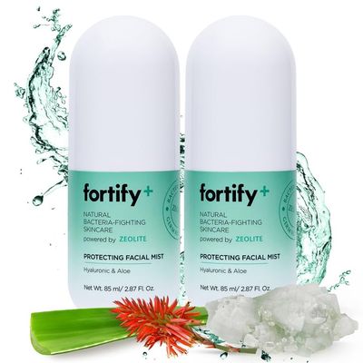 Fortify 9-in-1 Facial Mist with Hyaluronic Acid &amp; Zeolite - Anti-Aging Hydrating Face Spray for Daily Use - Dermatologist Attested Korean Skincare - Fragrance &amp; Alcohol Free 2.87 oz (2-Pack)