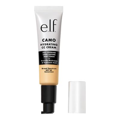 e.l.f. Hydrating Camo CC Cream, SPF 30, Color Correcting Full Coverage Foundation For A Dewy Finish, Vegan &amp; Cruelty-Free, Fair 140 W