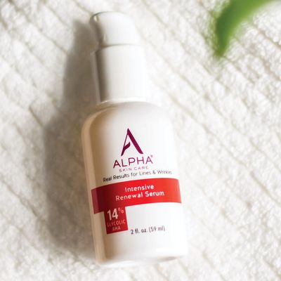 Alpha Skin Care Renewal Serum Concentrated with 14% Glycolic AHA, Intensive Rejuvenating Smoothing Serum, Gently Exfoliates, Hydrates, Evens Skin Tone For A Healthier Clear Complexion - 1 Pack