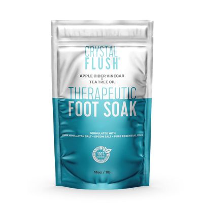 Foot Soak with Apple Cider Vinegar, Tea Tree Oil &amp; Pink Himalayan Salt - Deodorizes 16 oz - Discover more about our complete 2-Step Anti-Fungal Solution &amp; related skincare tips by visiting us online