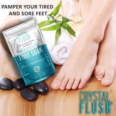 Foot Soak with Apple Cider Vinegar, Tea Tree Oil & Pink Himalayan Salt - Deodorizes 16 oz - Discover more about our complete 2-Step Anti-Fungal Solution & related skincare tips by visiting us online