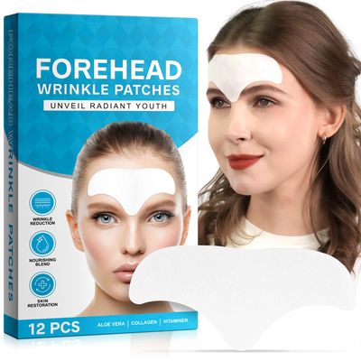 Forehead Wrinkle Patches 12pcs, Anti Wrinkle Patches, Provides Good Moisturizing and Anti-wrinkle Effects, Wrinkle Patches Make Your Skin Firmer and Reduce Wrinkles