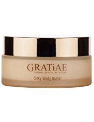 Gratiae organic beauty by nature silky body butter, anti aging skin care shea butter, moisturizer, hydrating stretch mark cream, firming, neck &amp; Dcollet, Passion Fruit &amp; Lime 5.95Fl.oz