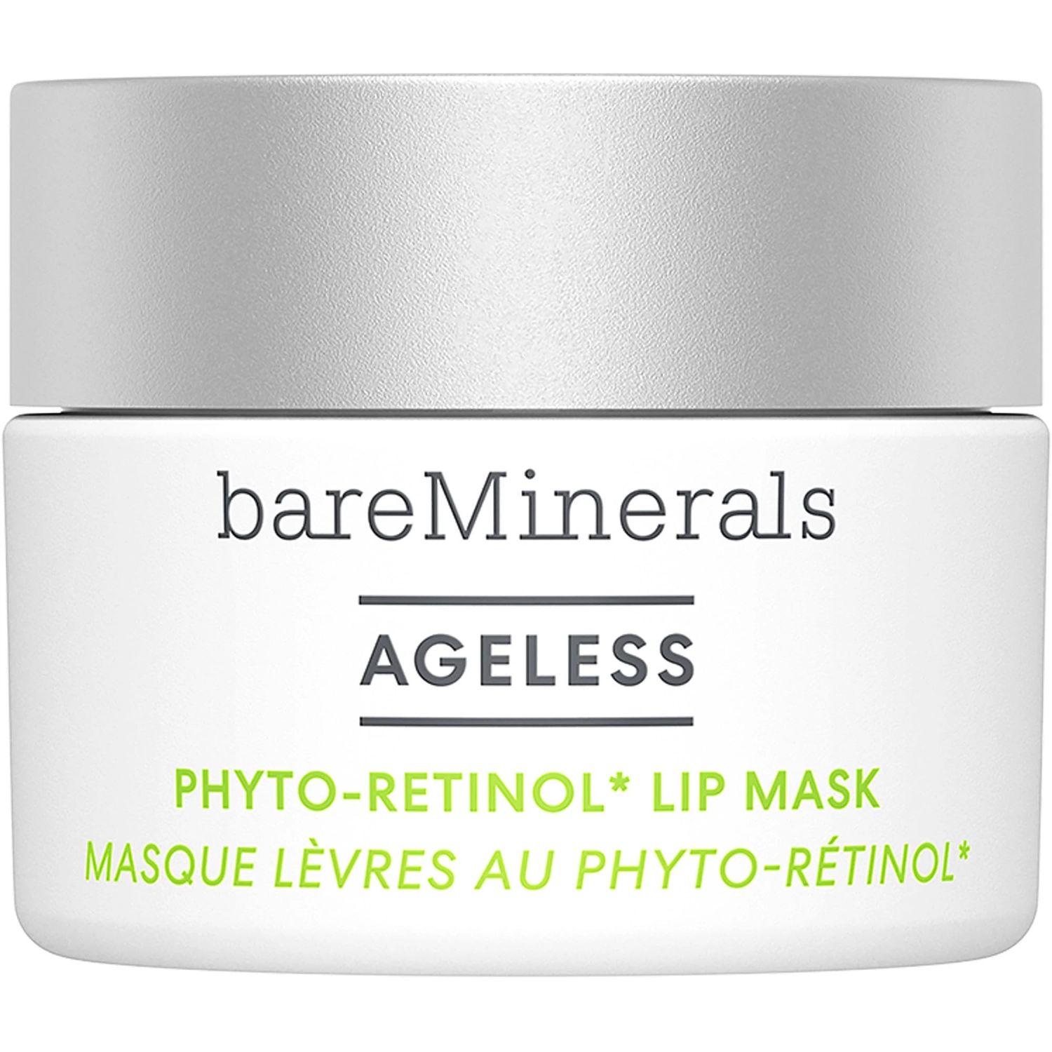 bareMinerals Ageless Phyto-Retinol Lip Mask with Plant-Based Retinol Alternative + Hyaluronic Acid, Leave-On Lip Sleeping Mask, Vegan