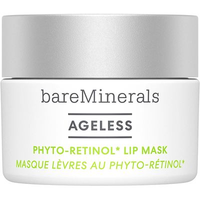 bareMinerals Ageless Phyto-Retinol Lip Mask with Plant-Based Retinol Alternative + Hyaluronic Acid, Leave-On Lip Sleeping Mask, Vegan