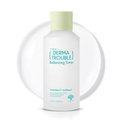 Fusidyne Derma Trouble Balancing Toner (5.07fl oz) Valentines Day Gifts Toner Improve Rough Skin Texture pH Balance, Moisture. Soothing Formula for Comedonal Acne Korean Skin Care Fusiderm-T 10000ppm