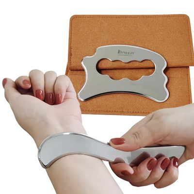 BYYDDIY Large Stainless Steel Muscle Scraper Tool Set, Derma Edge Massage Tools,Gua Sha Scraping Tool for Physical TherapyM (NS)