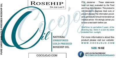 Dr Joe Lab Rosehip Oil for Face, Rose Oil for Face, Rose Hip Oil for Face, Rosehip Oil, Pure Unrefined Cold Pressed All Natural for Hair Skin Face Body Nails Jojoba Oil - 16 Oz