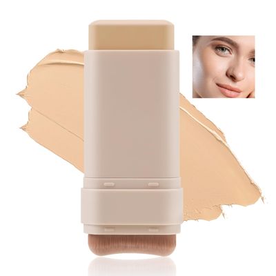 AFGHOUZ Matte Foundation Stick Makeup, Full Coverage Foundation Stick, Concealer And Contour Stick Foundation With Built In Applicator
