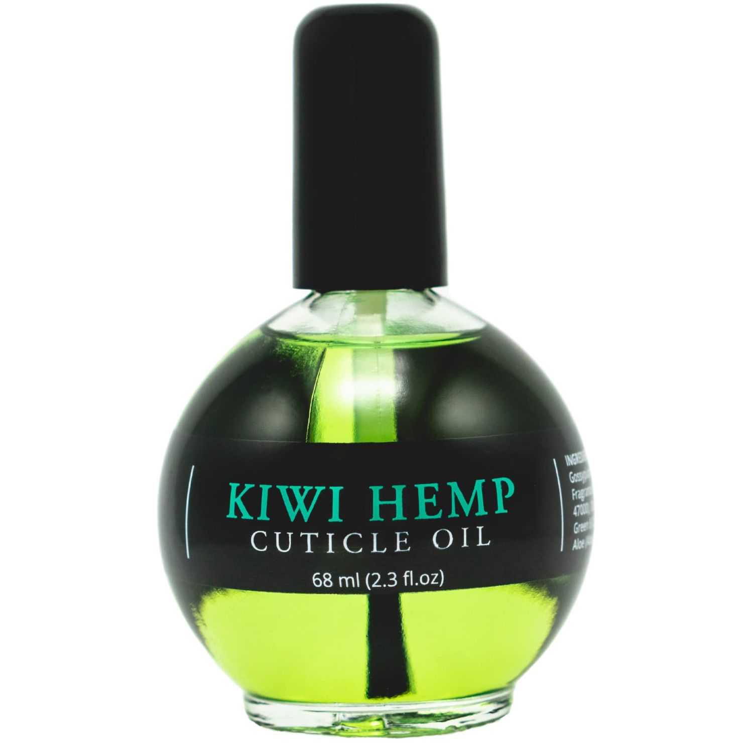 Ellie Chase Nail Cuticle Oil Kiwi Hemp Scented 2.3 Fl Oz - Cuticle Oil for Nails with Jojoba Oil, Aloe, Vitamin E - Moisturizing Cuticle Care and Nail Oil Repair Treatment