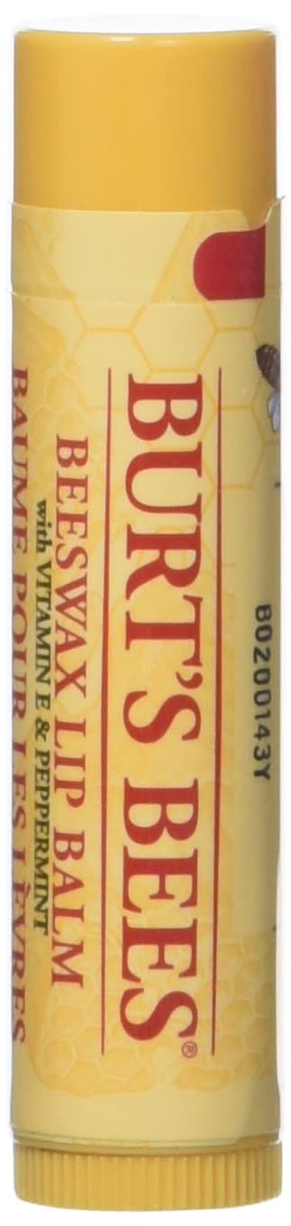 Burt&#39;s Bees Beeswax Lip Balm Tube, 15-Ounce Tubes (Pack of 4)