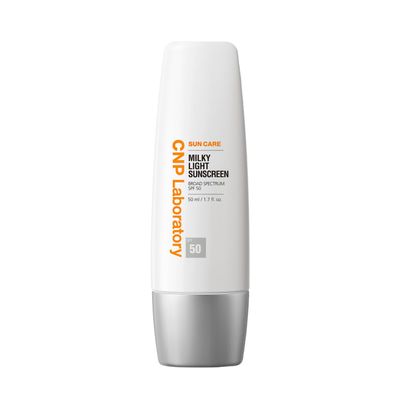 CNP Daily Milky Light Sunscreen (1.7 fl. oz.) - Broad Spectrum SPF 50 UV Protection with Niacinamide, for Face &amp; Body, No White Cast, Fast Absorbing, Non-Greasy Finish, Gifts for Women