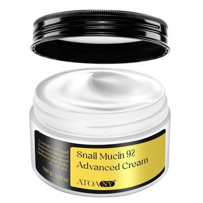 Acorn + Oak Snail Mucin Moisturizer 92% Cream,Daily Face Moisturizer Hydrating for Women Dry Skin and Sensitive Skin,All Skin Types Skincare 3.52oz