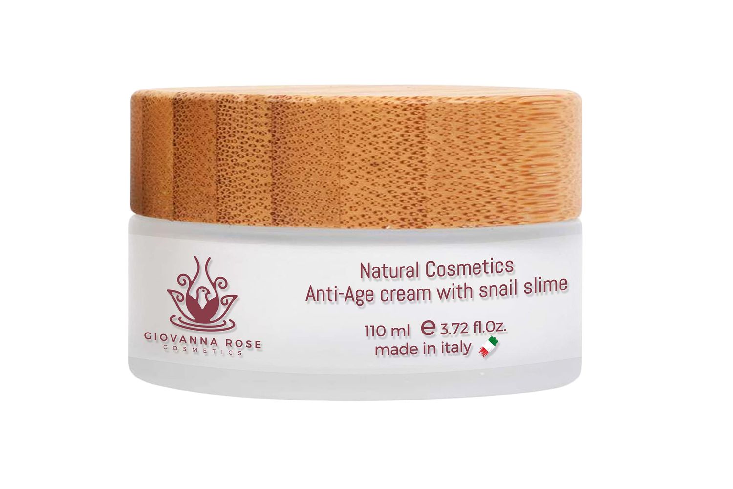 GIOVANNA ROSE COSMETICS Snail Mucin Moisturizer - Advanced anti-aging, deep hydrating cream for face and neck. Combats wrinkles, repairs acne spots, and provides essential moisture. Made in Italy