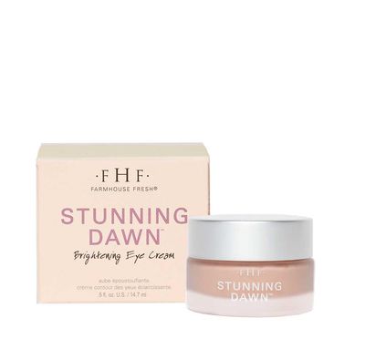 FarmHouse Fresh Eye Cream. Under Eye Cream with Hyaluronic Acid, Vitamin C, Bakuchiol Stunning Dawn Brightening Eye Cream, 0.5 Oz