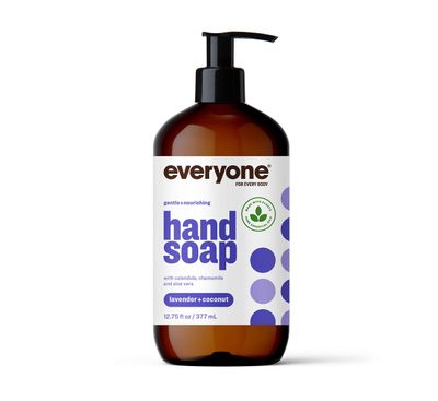 Everyone Liquid Hand Soap, 12.75 Ounce (Pack of 1), Lavender and Coconut, Plant-Based Cleanser with Pure Essential Oils