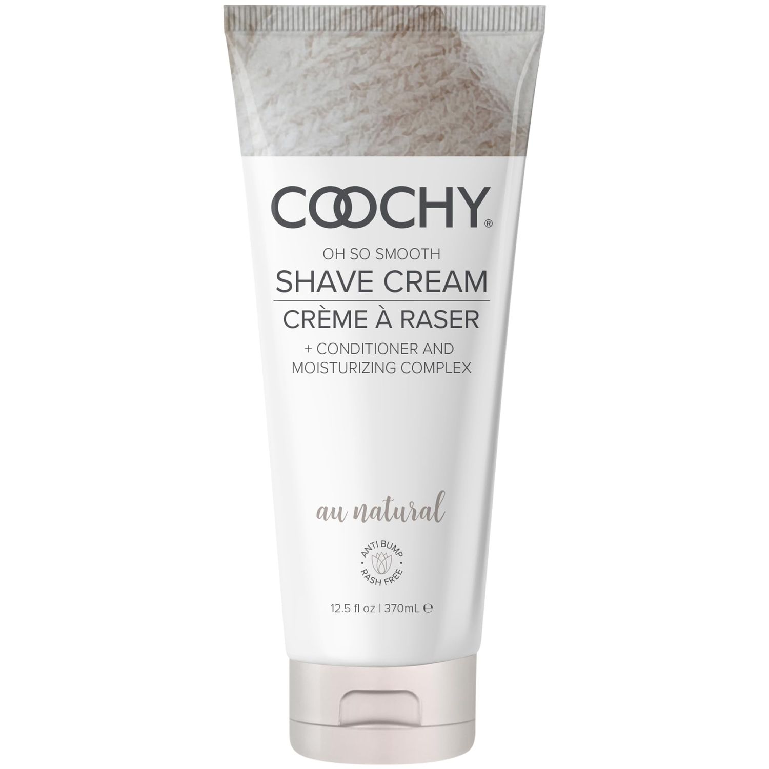Coochy Intimate Shaving Cream | Shave Conditioner &amp; Moisturizer for Face &amp; Body | Ideal for Sensitive Skin Care, Anti-Bump | Au Natural, 12.5 oz