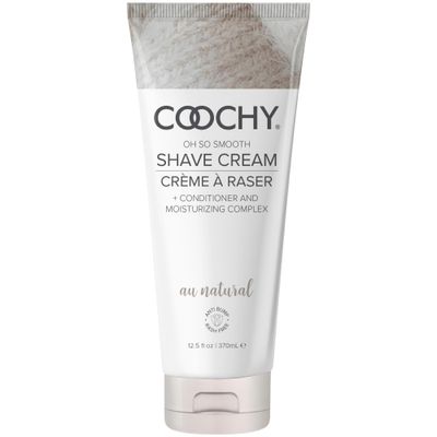 Coochy Intimate Shaving Cream | Shave Conditioner &amp; Moisturizer for Face &amp; Body | Ideal for Sensitive Skin Care, Anti-Bump | Au Natural, 12.5 oz