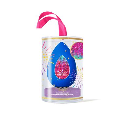 Beautyblender | Blending Queen Blend and Cleanse Set, Sapphire sponge and Speckled Violet Cleanser