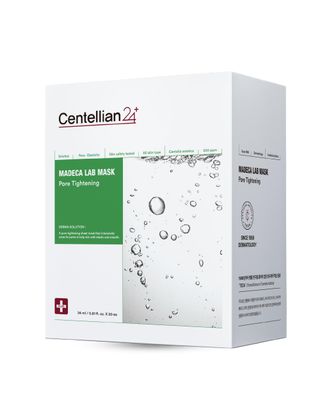 CENTELLIAN 24 Madeca Mask (Pore Tightening, 20pc) - Face Mask Sheet for Pore Minimizing, Sebum Control with Centella Asiatica, TECA, Niacinamide. Korean Skin Care for Men Women by Dongkook