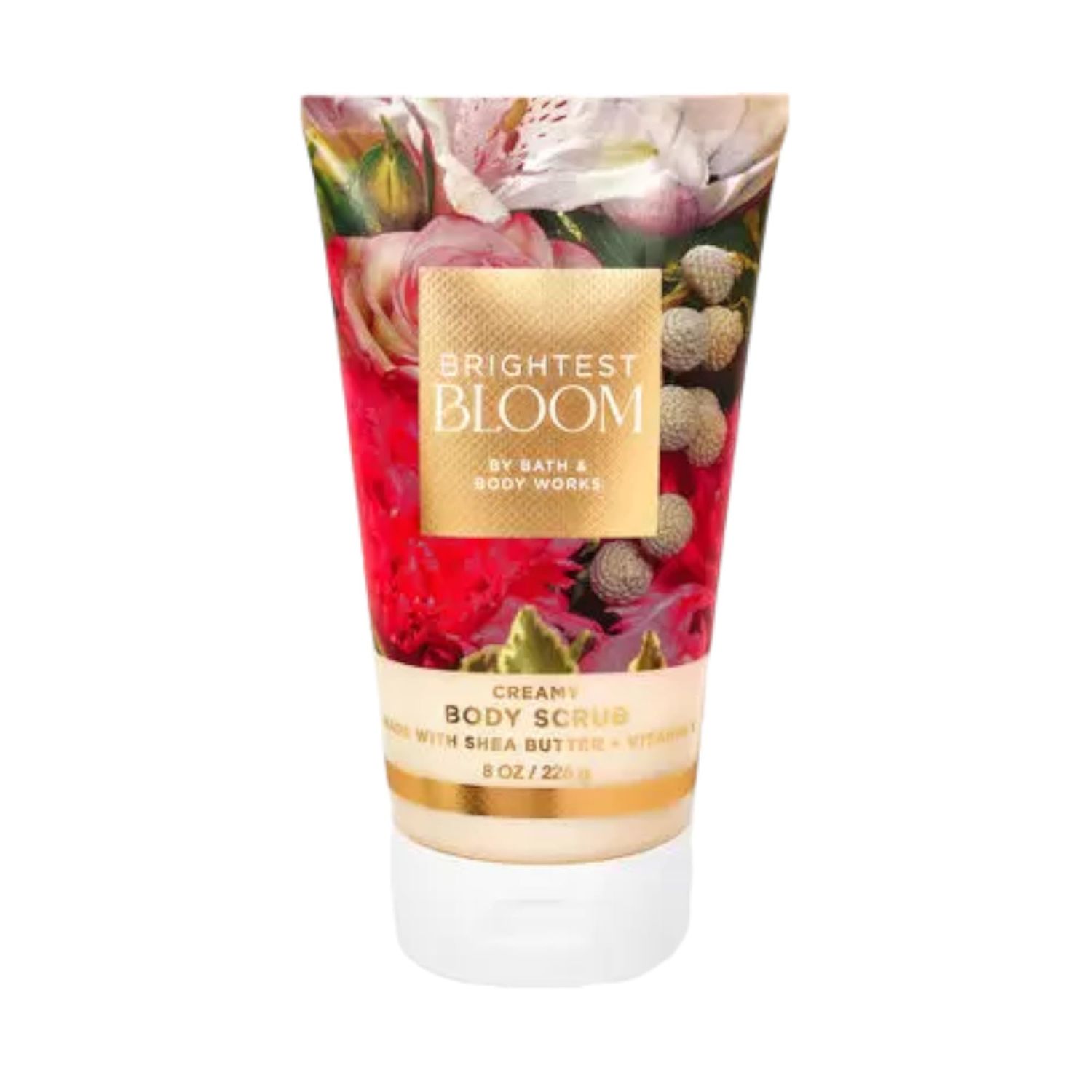 Bath and Body Works Creamy Body Scrub 8 Ounce (8 Ounce (Pack of 1), Brightest Bloom)