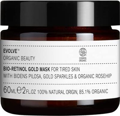 Evolve Organic Beauty - Natural Bio-Retinol Gold Face Mask | Small-Batch, Vegan Clean Beauty (2 oz | 60 mL)