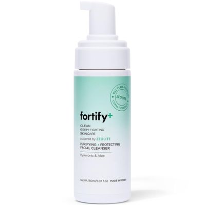 Fortify 9-in-1 Korean Foaming Facial Cleanser with Hyaluronic Acid &amp; Aloe Vera - Deep Purifying Face Wash - Vegan, Clean Beauty, All Skin Types - Fragrance-Free - 150ML/5.07Fl.Oz