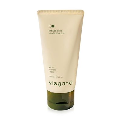 [ viegano ] Firming Cream for Sensitive Skin | Damask Rose + CoQ10 | Korean Moisturizer | Targets Fine Lines &amp; Wrinkles | 100% Vegan | 80 mL