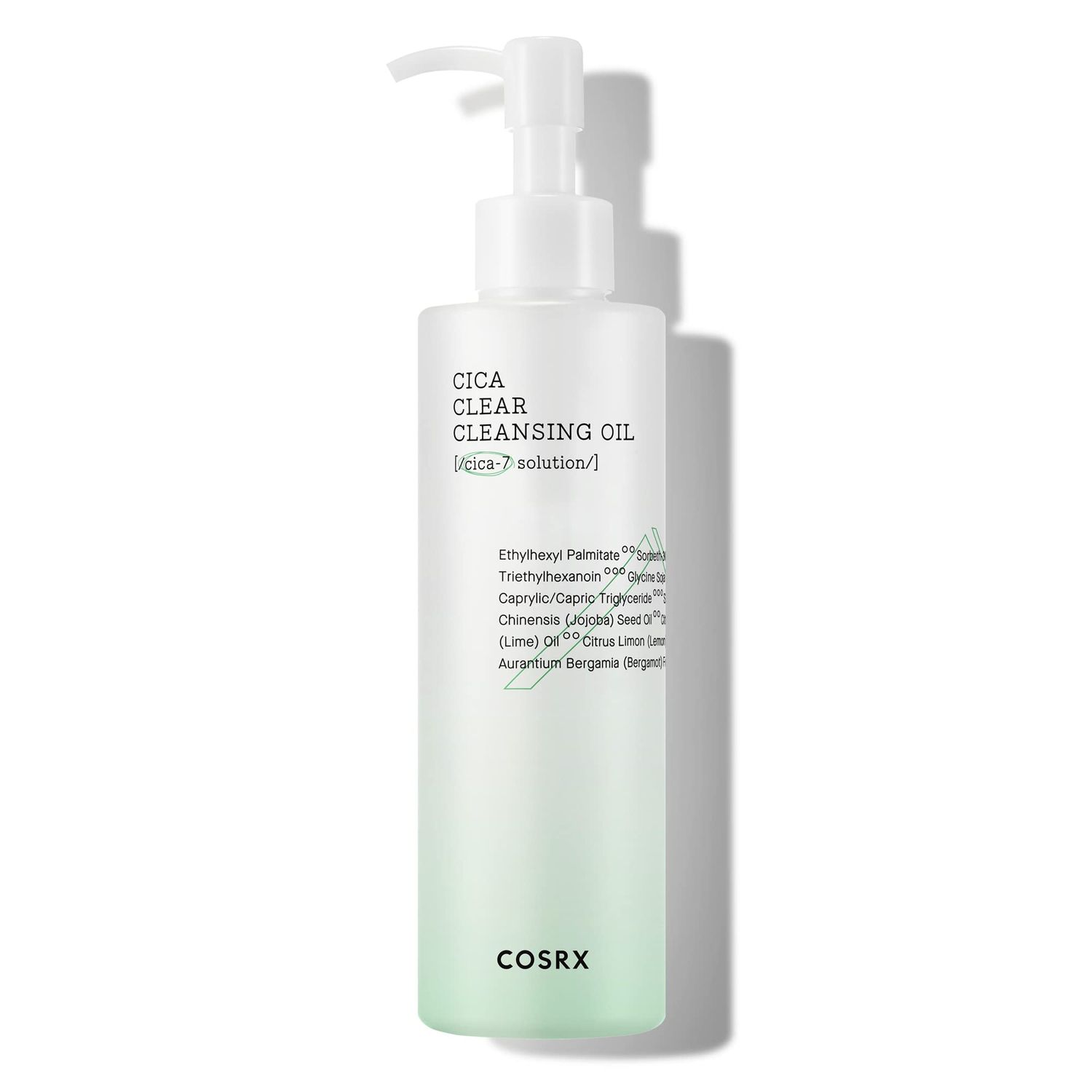 COSRX Pure Fit Cica Cleansing Oil, 6.76 fl. oz / 200ml | Light Weight Oil Purifying Centella for Sensitive Skin | CICA-7 Complex, Jojoba seed oil