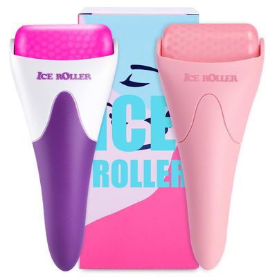 AFOUNDA Ice Rollers, 2 Packs Skincare Tools, Face Roller for Wrinkles and Lifting, Reduces Puffiness, Migraine Pain and Fatigue Relief, Ideal Gift for Women and Suit for All Skin Types