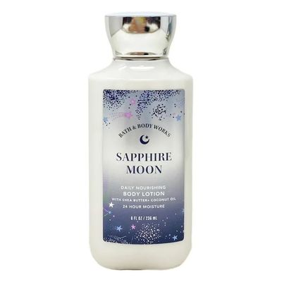 Bath and Body Works Sapphire Moon Super Smooth Body Lotion Sets Gift For Women 8 Oz (Sapphire Moon)