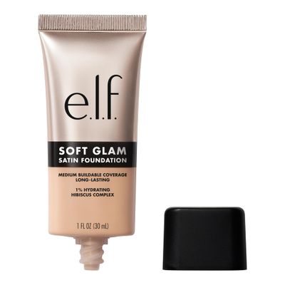 e.l.f. Soft Glam Foundation, Medium Coverage, Long-Lasting &amp; Buildable Foundation For A Smooth, Satin Finish, Vegan &amp; Cruelty-Free, 25 Light Neutral