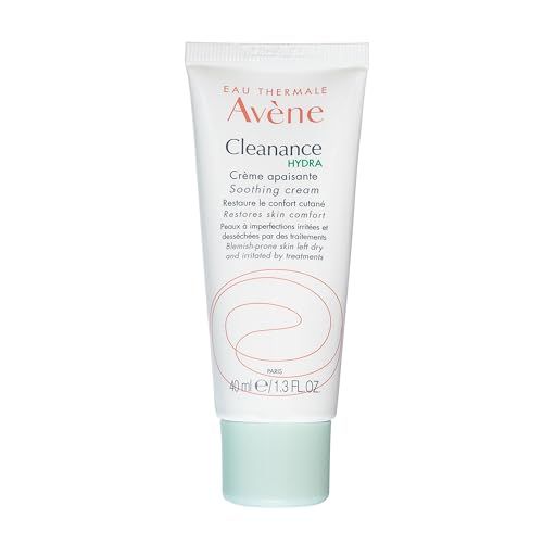 Eau Thermale Avne Cleanance HYDRA Soothing Cream, Rich Moisturizer, Adjunctive Care for Drying Acne Treatments, 1.3 oz.