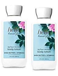 Bath and Body Works 2 Pack Hello Beautiful Super Smooth Body Lotion 8 Oz