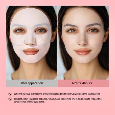 Fovcos Collagen mask, Low Molecular Weight Collagen Mask, Deep Collagen Overnight Mask, Collagen Hydrogel Mask, Face Masks Skincare, Deep Collagen Anti Wrinkle Lifting Mask (6PCS)