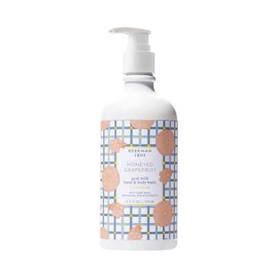 Beekman 1802 Goat Milk Hand Wash, Honeyed Grapefruit - Scented - 12.5 oz - Cleanses, Softens &amp; Nourishes Skin - Rinses Away Impurities - Good for Sensitive Skin - Cruelty Free