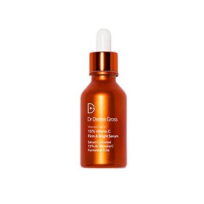 Dr Dennis Gross Vitamin C Lactic 15% Firm &amp; Brighten Serum: Visibly Improve Signs of Aging, 1 oz