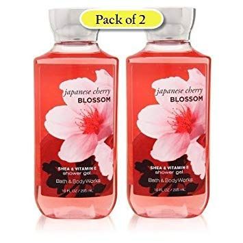 Bath &amp; Body Works Shea Enriched Shower Gel, Japanese Cherry Blossom, 10 oz (Pack of 2)