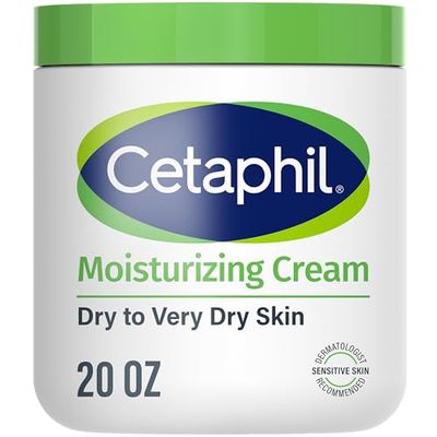 Cetaphil Face &amp; Body Moisturizer, Hydrating Moisturizing Cream for Dry to Very Dry, Sensitive Skin, NEW 20 oz, Fragrance Free, Non-Comedogenic, Non-Greasy (Packaging May Vary)