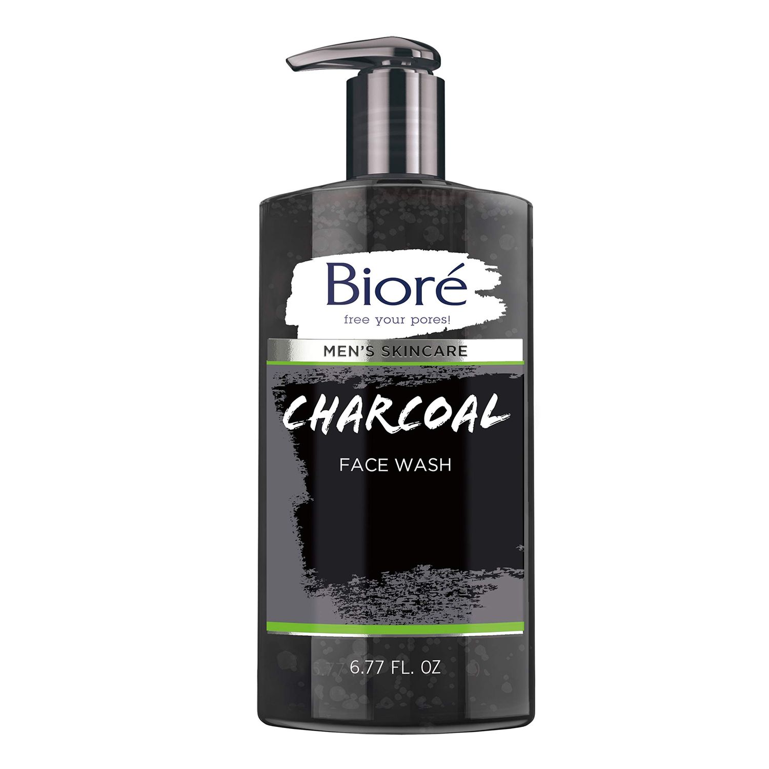 Bior Men&#39;s Skincare Charcoal Face Wash, Deep Cleans Pores &amp; Refreshes Skin, 6.77 Fl. Ounces