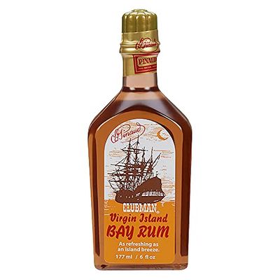 Clubman Pinaud Virgin Island Bay Rum Shave Cologne, After Shave Fragrance, 6 fl oz