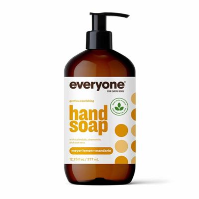 Everyone Liquid Hand Soap, 12.75 Ounce (Pack of 1), Meyer Lemon and Mandarin, Plant-Based Cleanser with Pure Essential Oils
