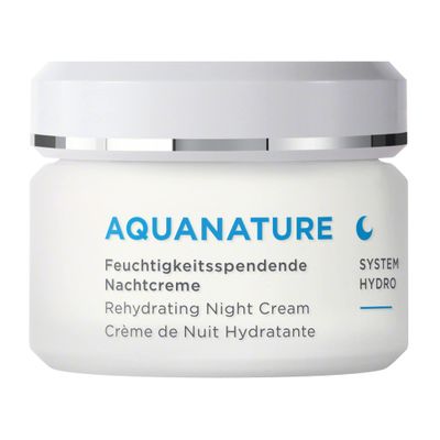 ANNEMARIE BRLIND - AQUANATURE Rehydrating Night Cream - Papyrus and Glasswort Extracts for Lasting Hydration - Nourishes, Regenerates, Rehydrates - 1.69 Fl Oz