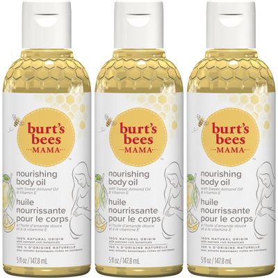 Burt&#39;s Bees Mama Body Oil with Vitamin E, 100% Natural Origin, 5 Fluid Ounces