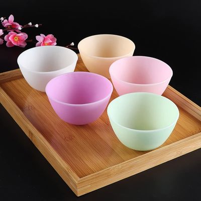 Healifty Mask Mixing Bowl Set 6 Pcs Silicone Facial Mixing Bowls Mud Bowls Condiment Bowls Skin Care Mixing Tools for Home Women Salon Skincare DIY Craft White Mask Applicator
