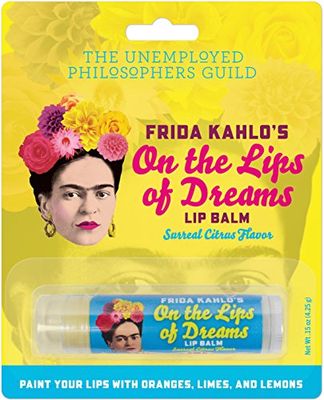 Frida Kahlo&#39;s On the Lips of Dreams Lip Balm Tube, Citrus Flavored - Cruelty-Free and Made in the USA from Natural and Imported Ingredients