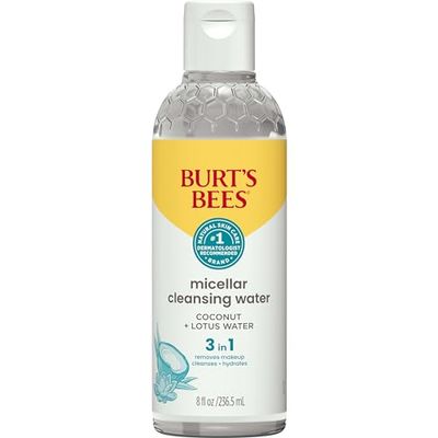Burt&#39;s Bees Micellar Cleansing Water with Coconut &amp; Lotus Extract, 8 Oz (Package May Vary)