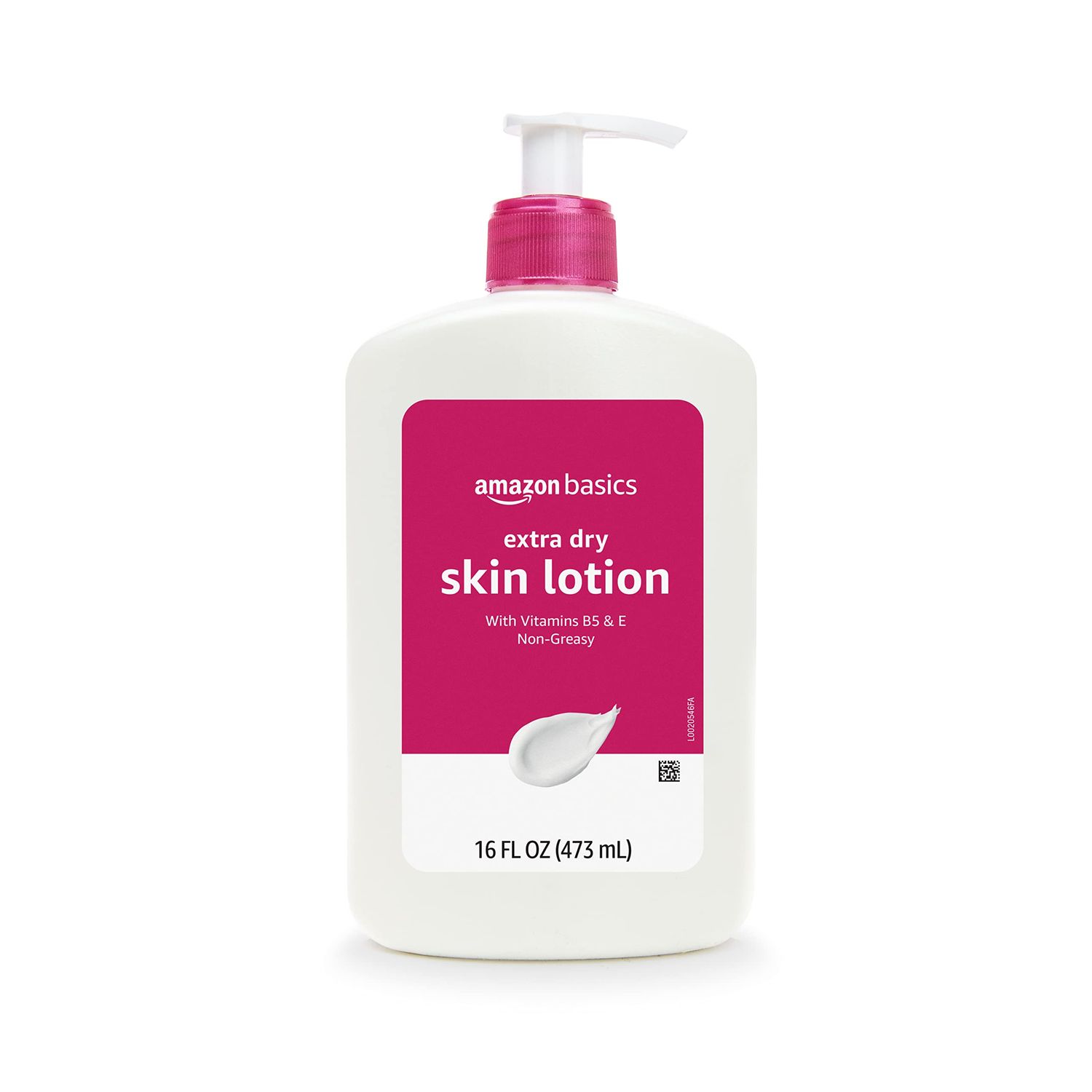 Amazon Basics Extra-Dry Skin Lotion with Vitamins B5 &amp; E, Clean Scent, 16 fl oz (Previously Solimo)