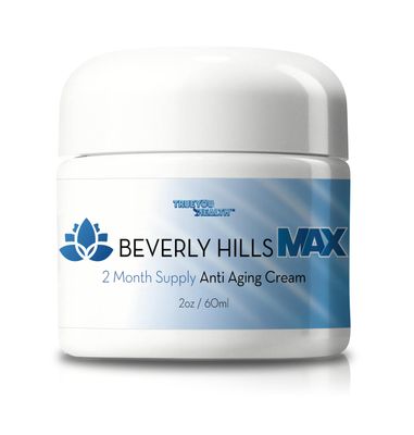 Beverly Hills Max Cream - 2 Month Supply - Anti Aging Cream with Vitamin C, E, &amp; A - Lift &amp; Firm with Anti Wrinkle Moisturizer Formula - Support Skin Stem Cell Longevity - Anti Aging Collagen Cream